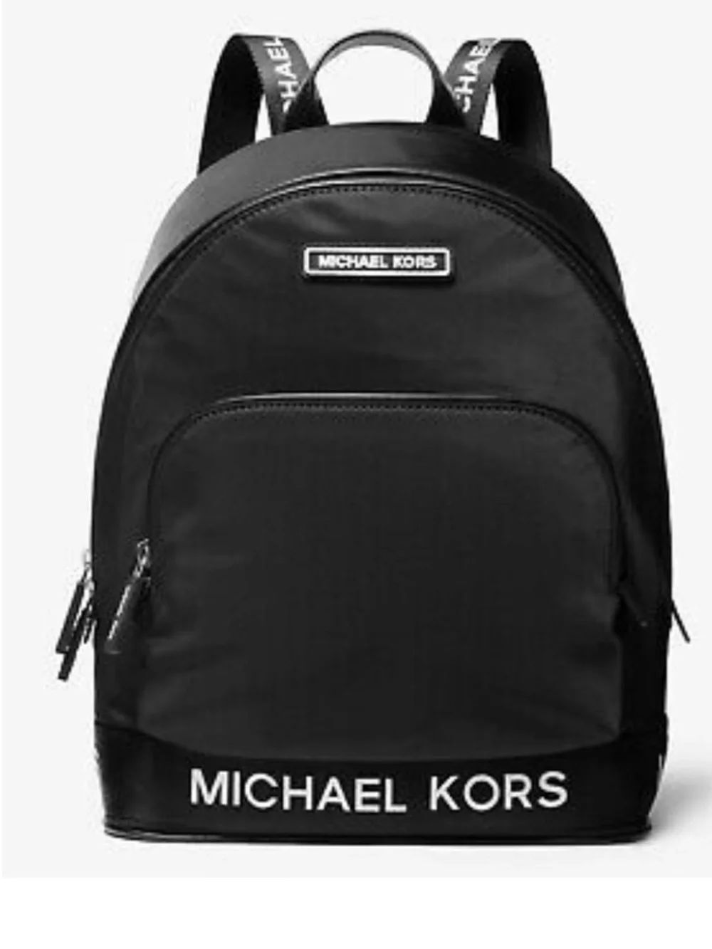 Michael Kors Unisex Sport Nylon Black Logo Strap Backpack